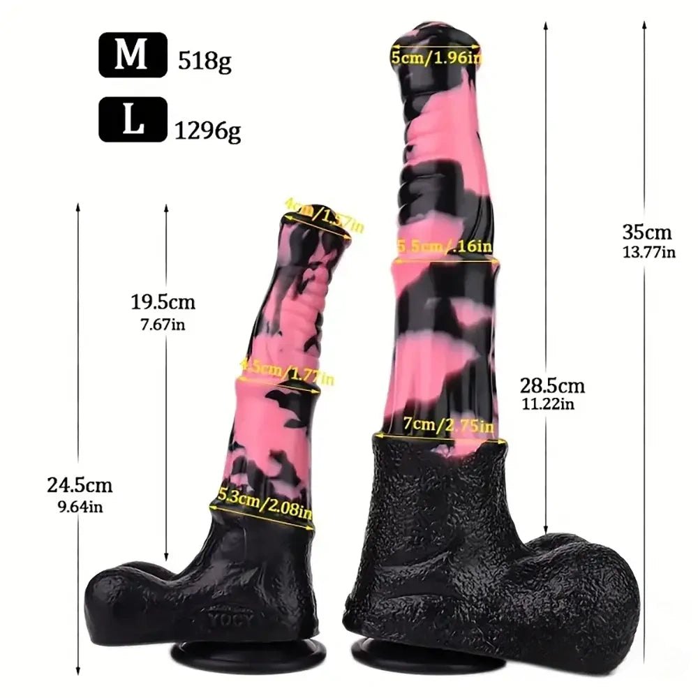 Colorful horse style animal dildo, photo 13