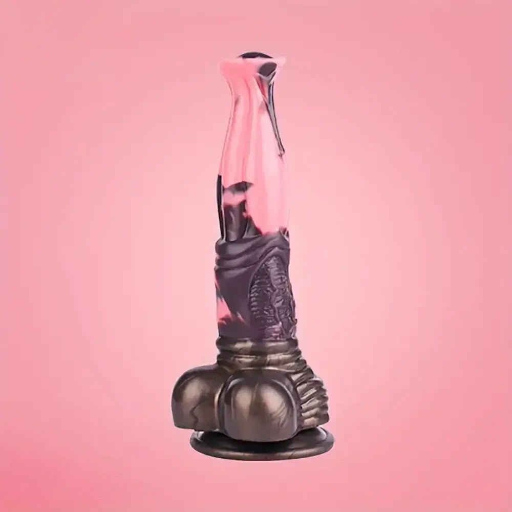 Colorful horse-style fantasy dildo, photo 16
