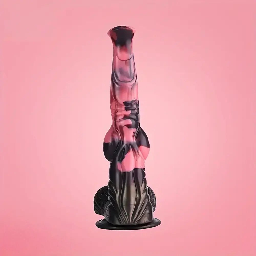 Colorful horse-style fantasy dildo, photo 2
