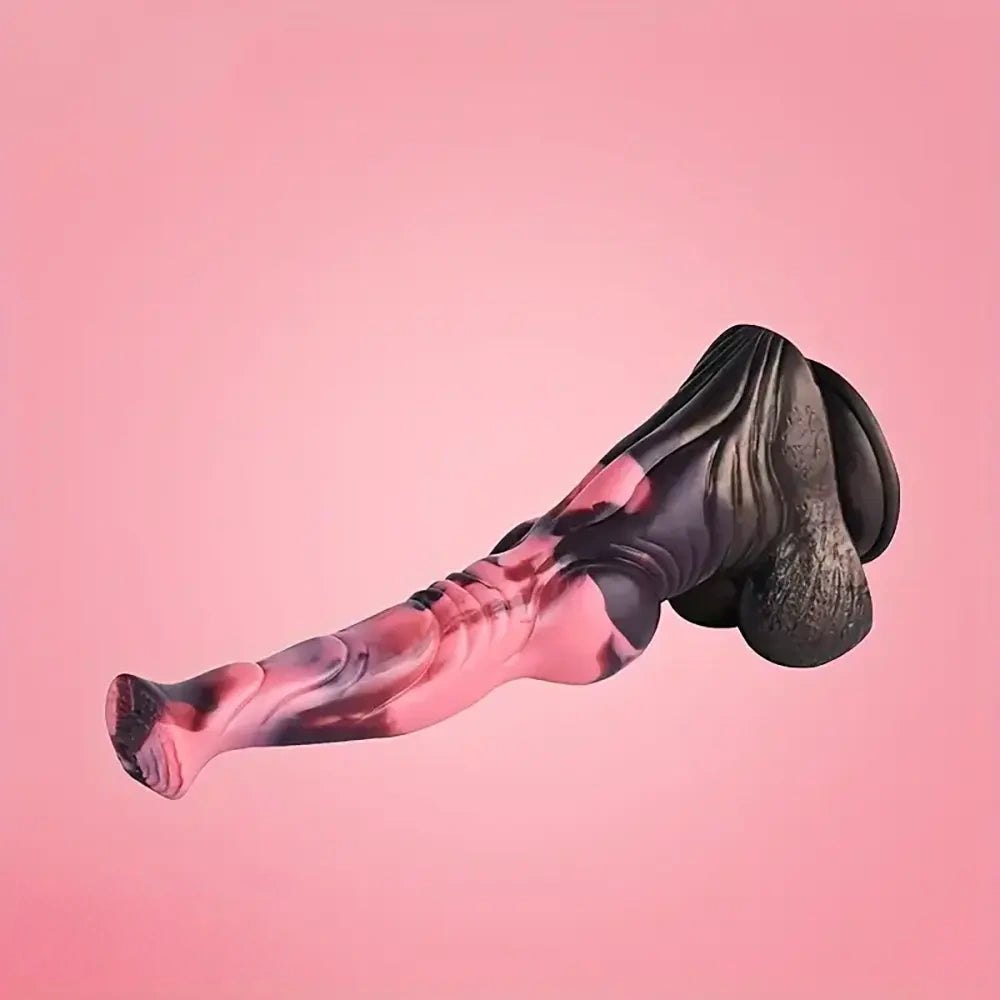 Colorful horse-style fantasy dildo, photo 9