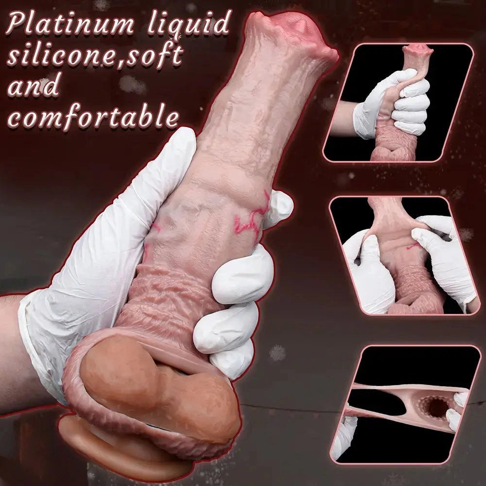 Flesh tone horse style silicone sleeve, photo 5