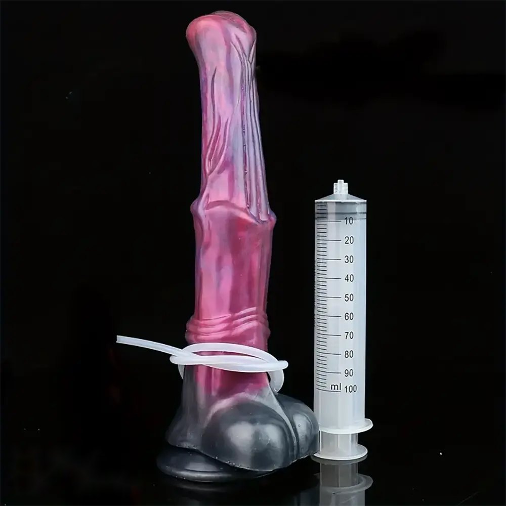 Purple horse style silicone dildo, photo 2