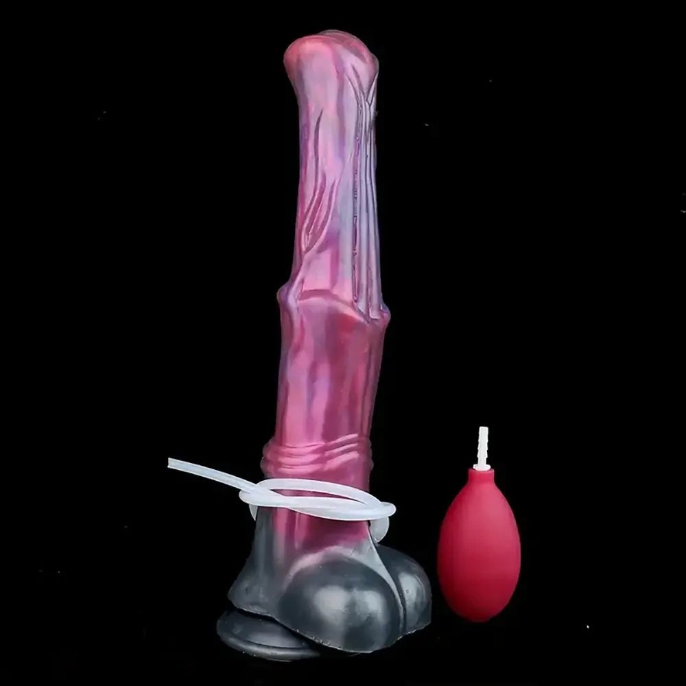 Purple horse style silicone dildo, photo 5