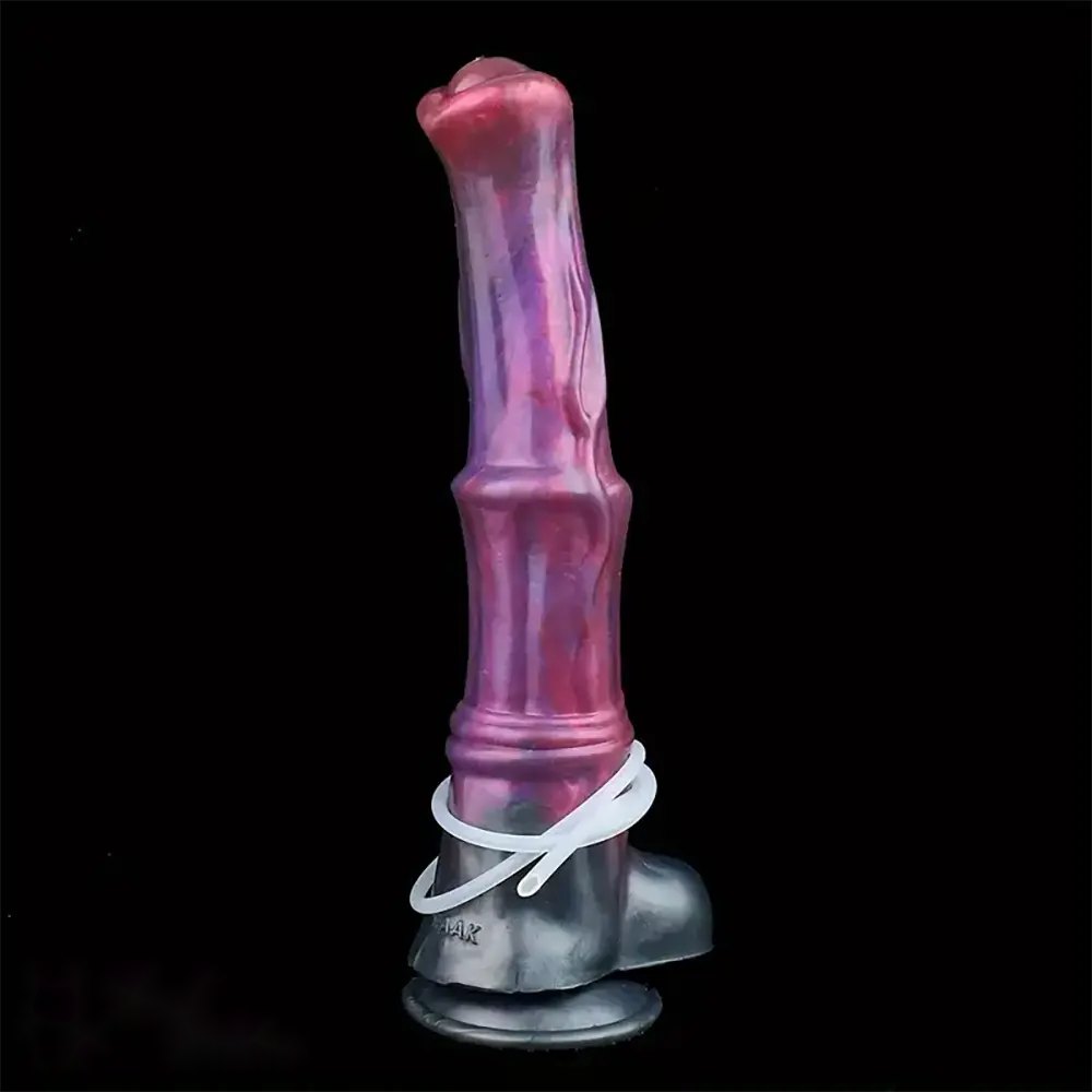 Purple horse style silicone dildo, photo 7