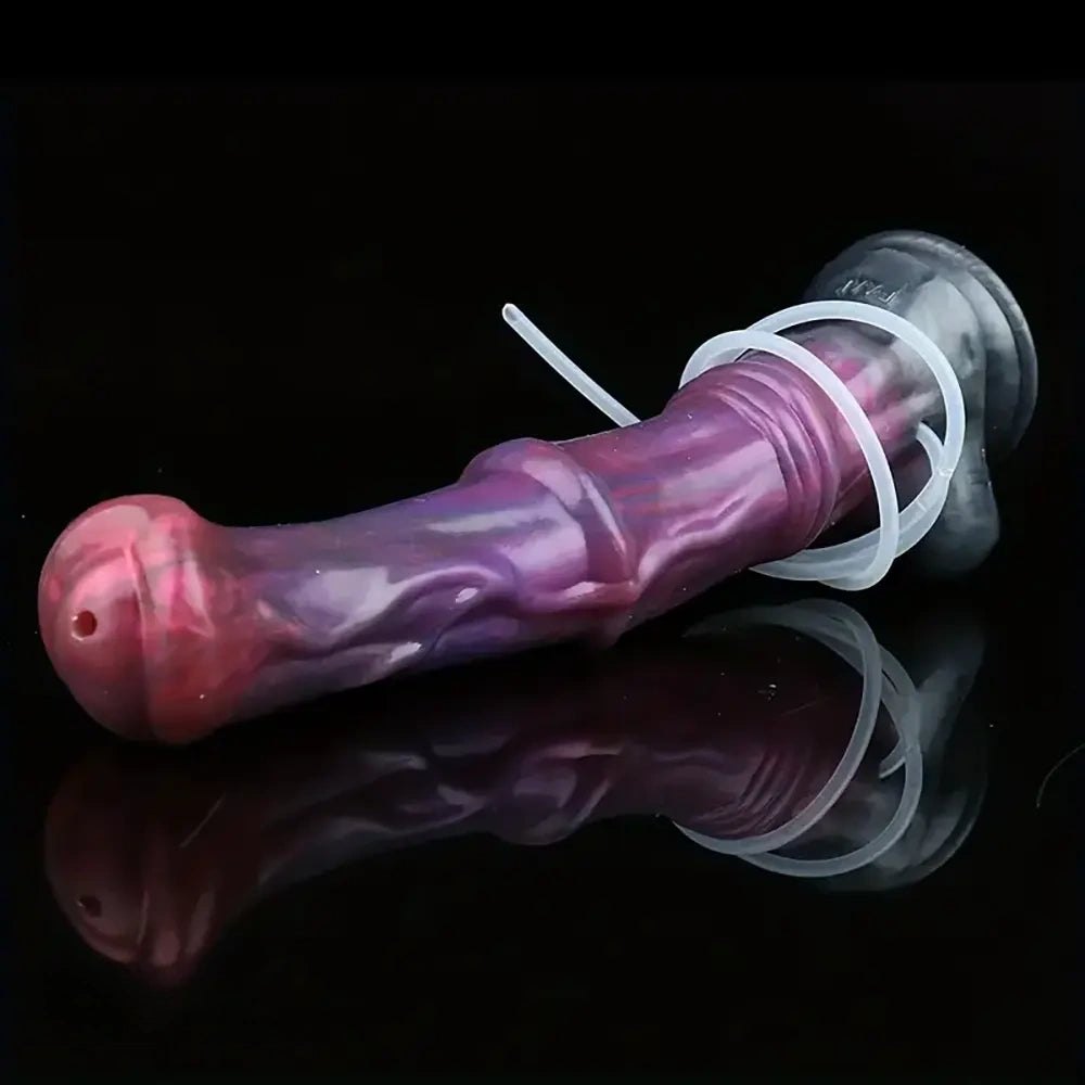 Purple horse style silicone dildo, photo 9