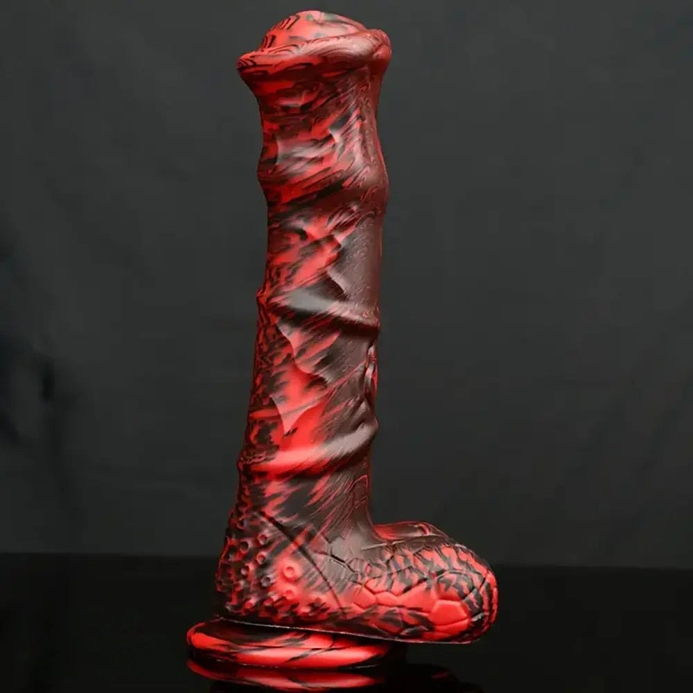 Ebony horse style suction cup dildo, photo 1
