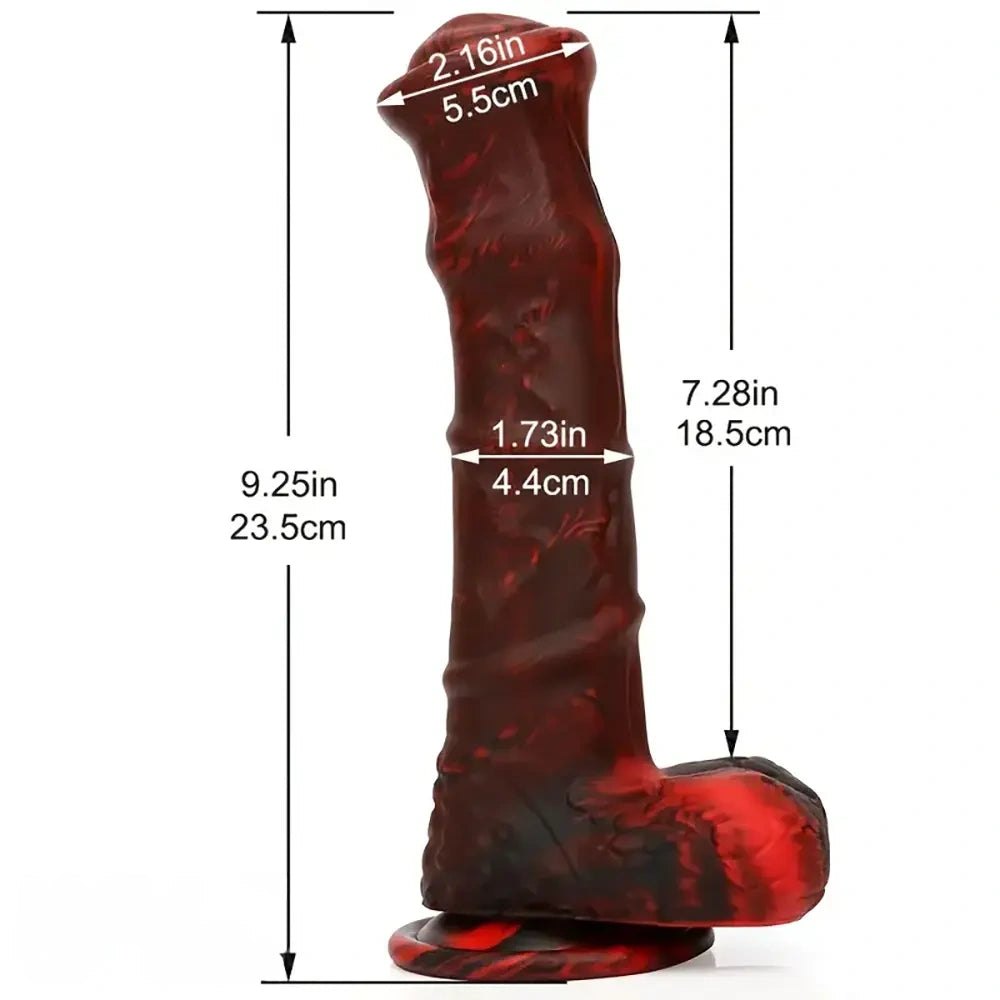 Ebony horse style suction cup dildo, photo 2