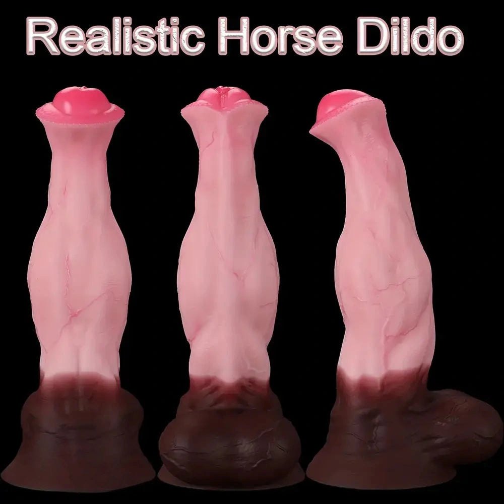 Horse knot silicone dildo, photo 1