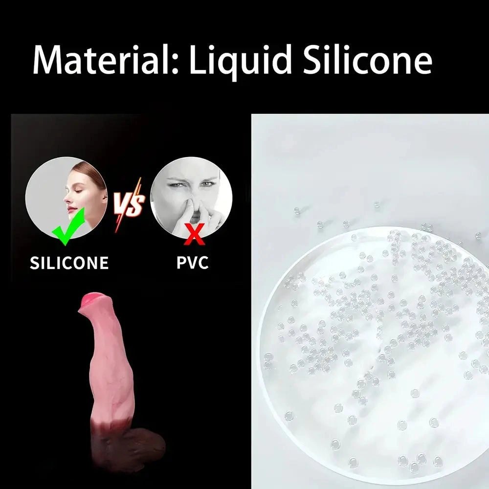 Horse knot silicone dildo, photo 5