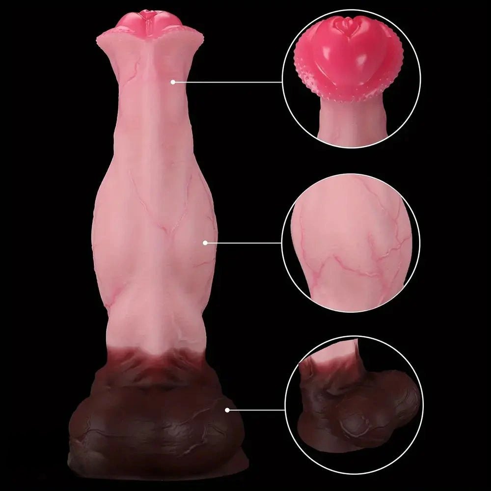 Horse knot silicone dildo, photo 6
