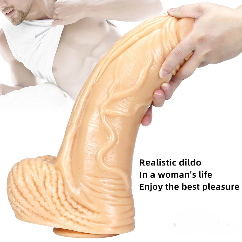 Realistic textured PVC dildo, photo 13