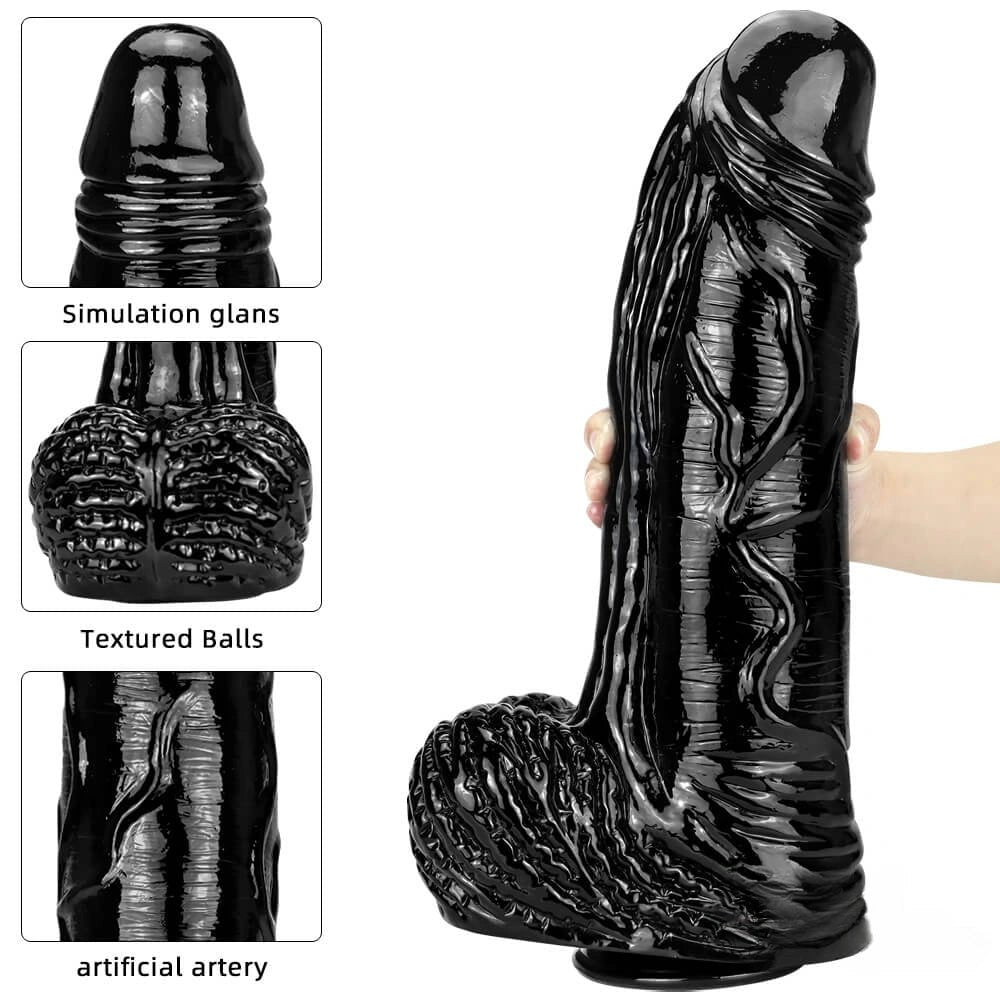 Realistic textured PVC dildo, photo 3