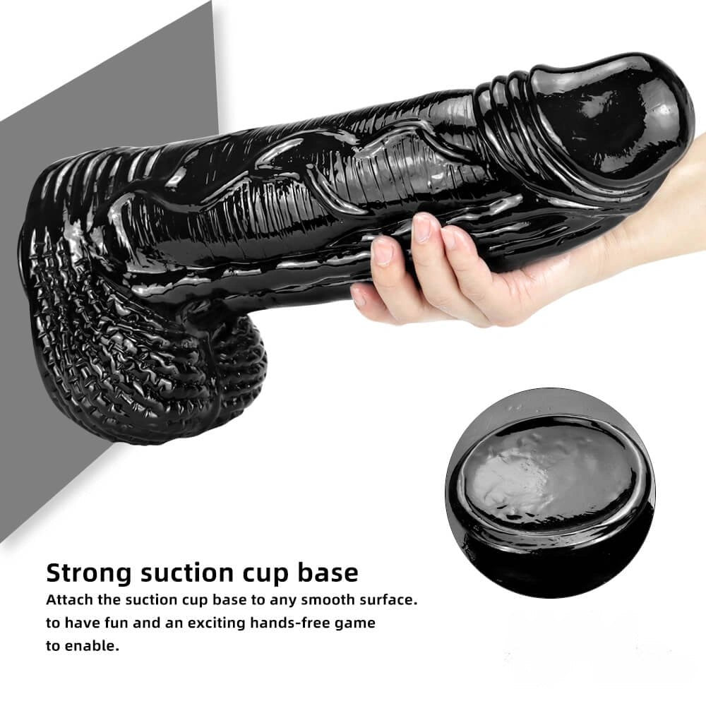 Realistic textured PVC dildo, photo 5