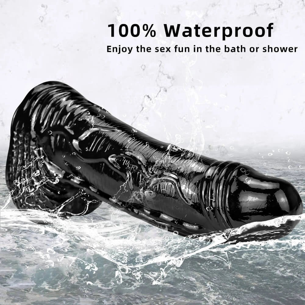 Realistic textured PVC dildo, photo 7
