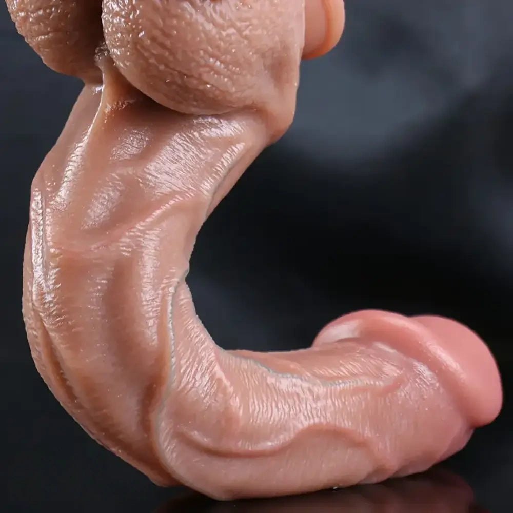 Flesh-tone huge realistic silicone dildo, photo 3