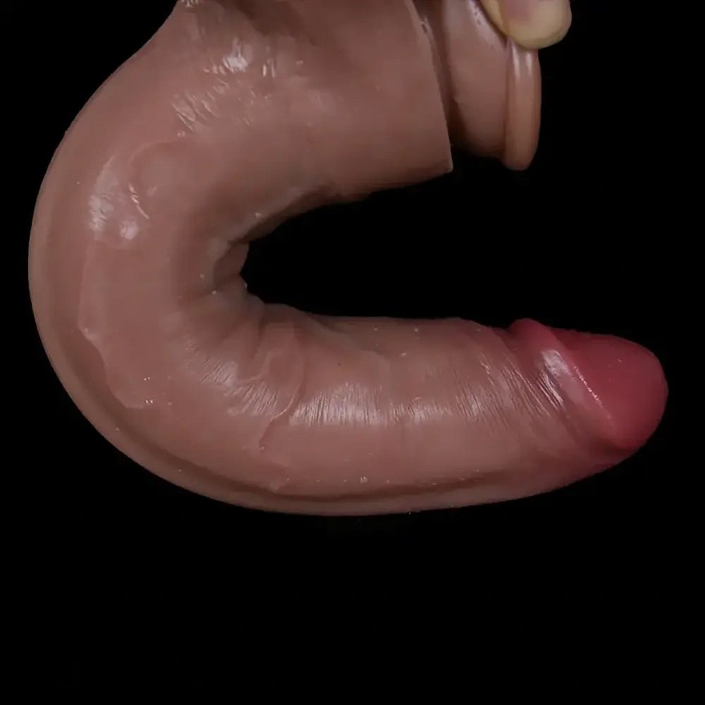 Flesh tone thick silicone dildo, photo 8