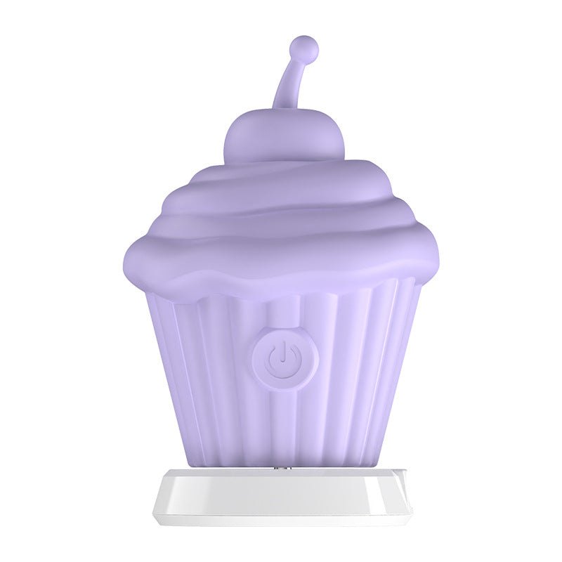 purple ice cream cupcake clitoral vibrator