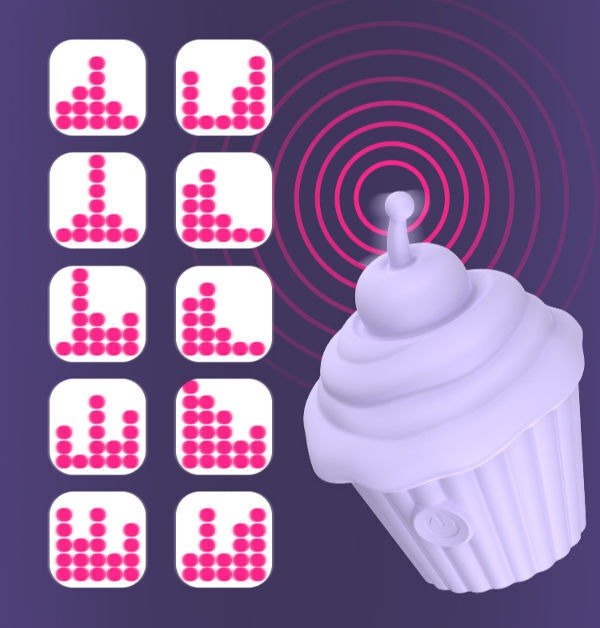 Ice cream cupcake clitoral vibrator, photo 5