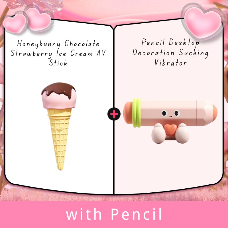 Pink ice cream shaped silicone wand vibrator, photo 10