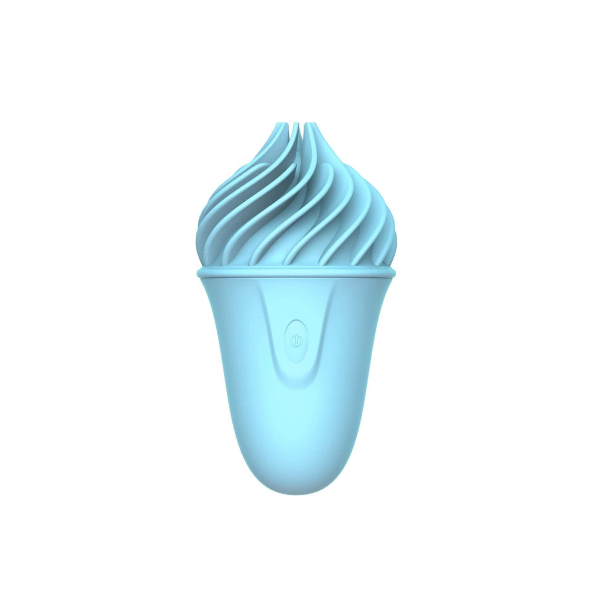 Blue ice cream shaped silicone bullet vibrator