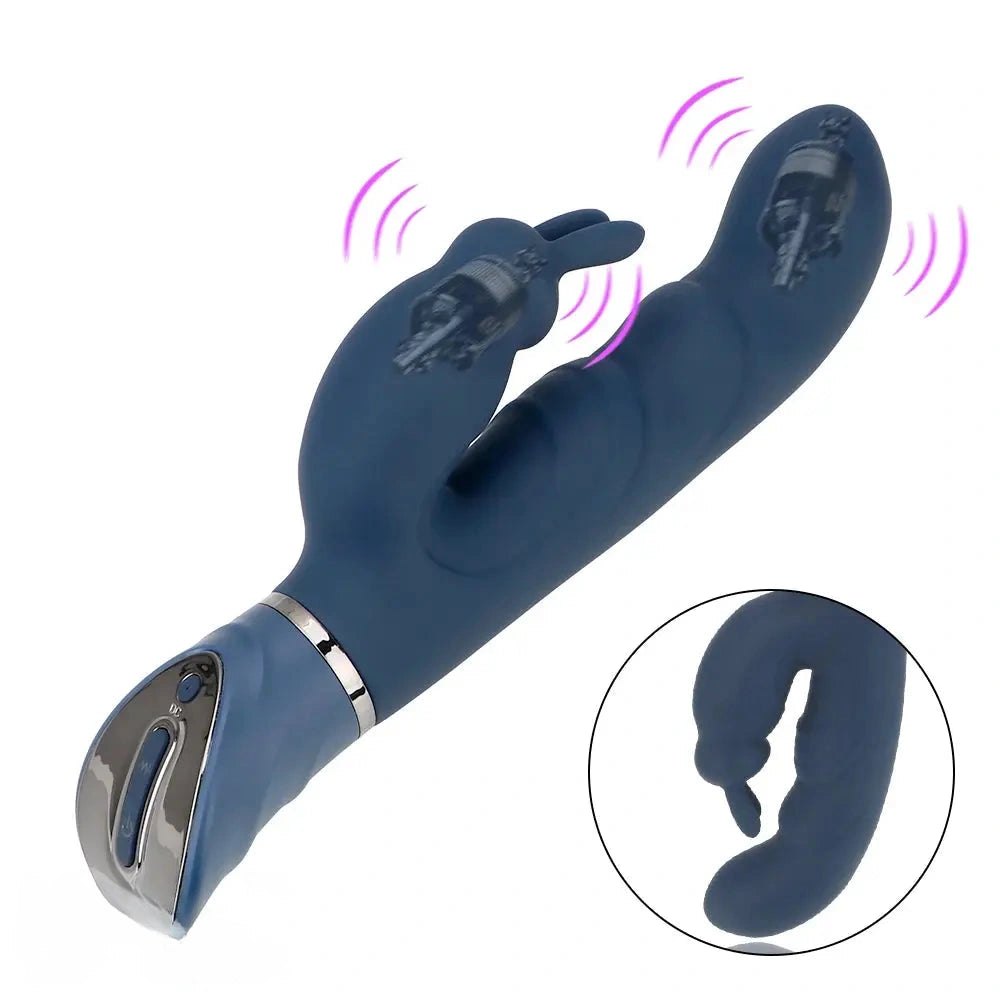 Indigo rabbit g-spot vibrator, photo 1