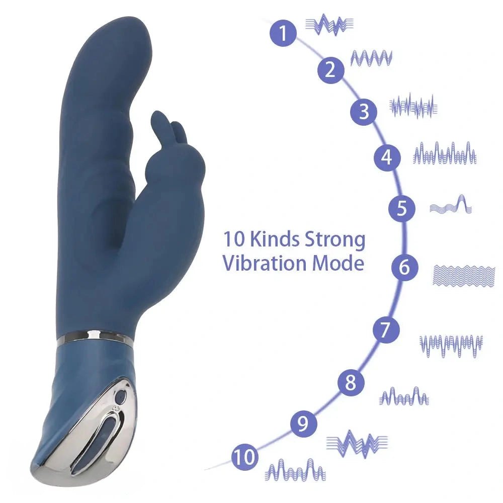 Indigo rabbit g-spot vibrator, photo 2