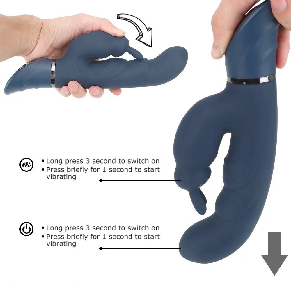 Indigo rabbit g-spot vibrator, photo 5