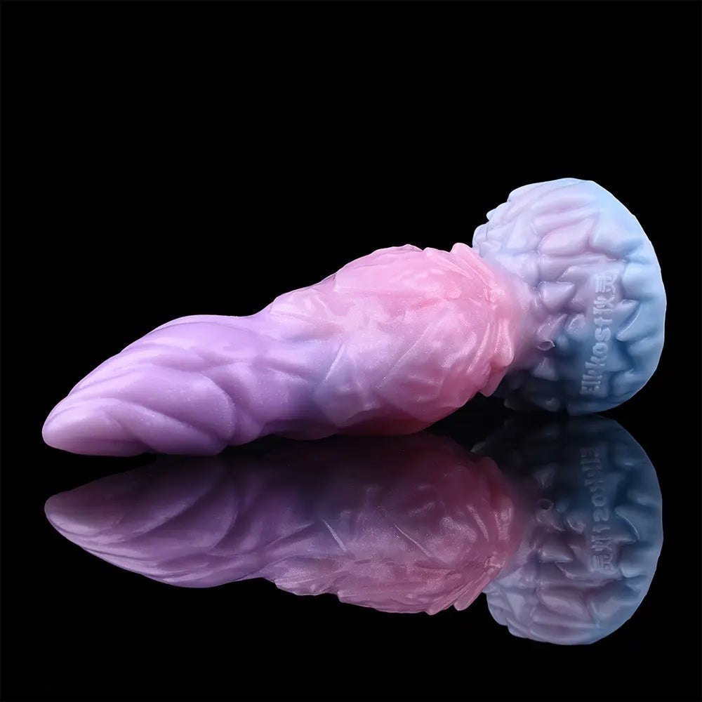 Ridged alien silicone inflatable fantasy dildo, photo 10