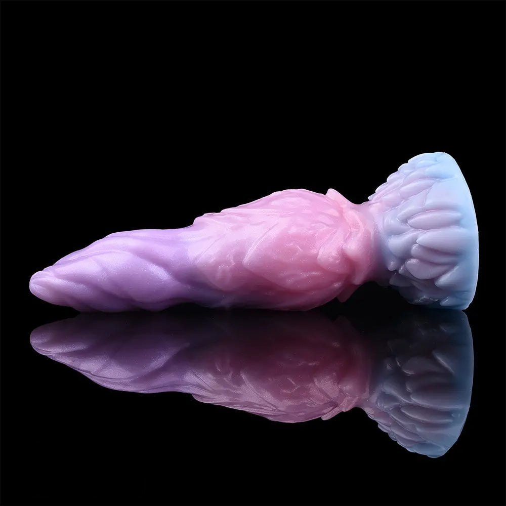Ridged alien silicone inflatable fantasy dildo, photo 11