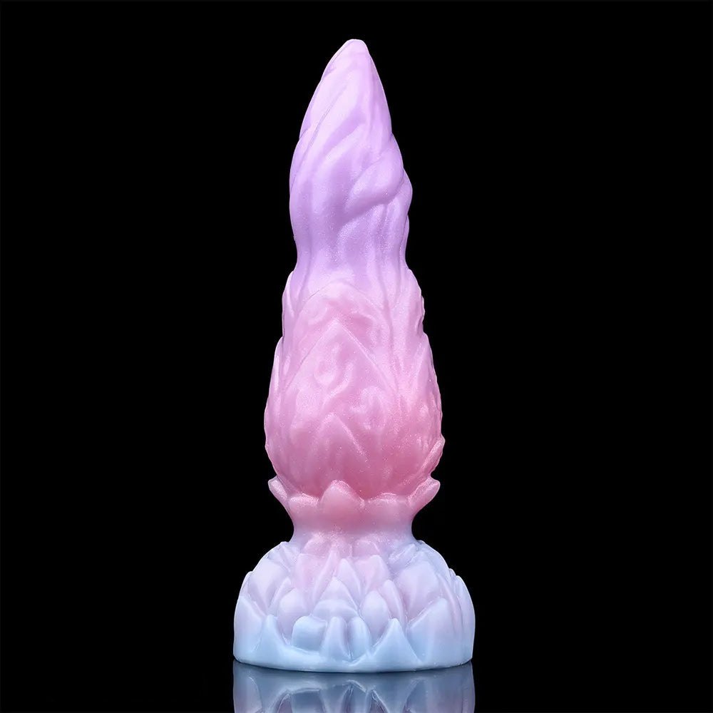 Ridged alien silicone inflatable fantasy dildo, photo 8