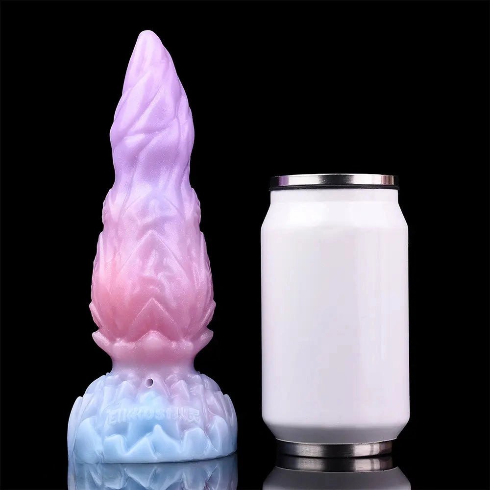 Ridged alien silicone inflatable fantasy dildo, photo 9