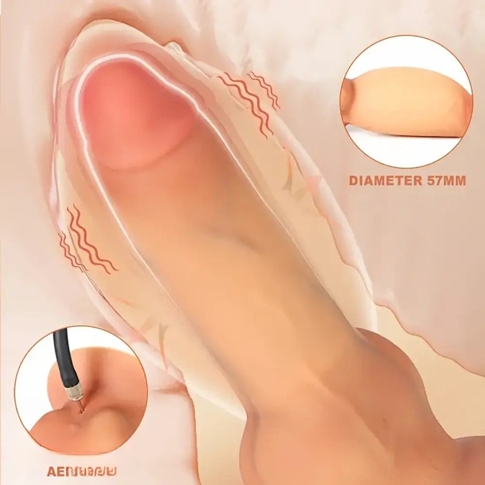Flesh bendable realistic dildo, photo 4