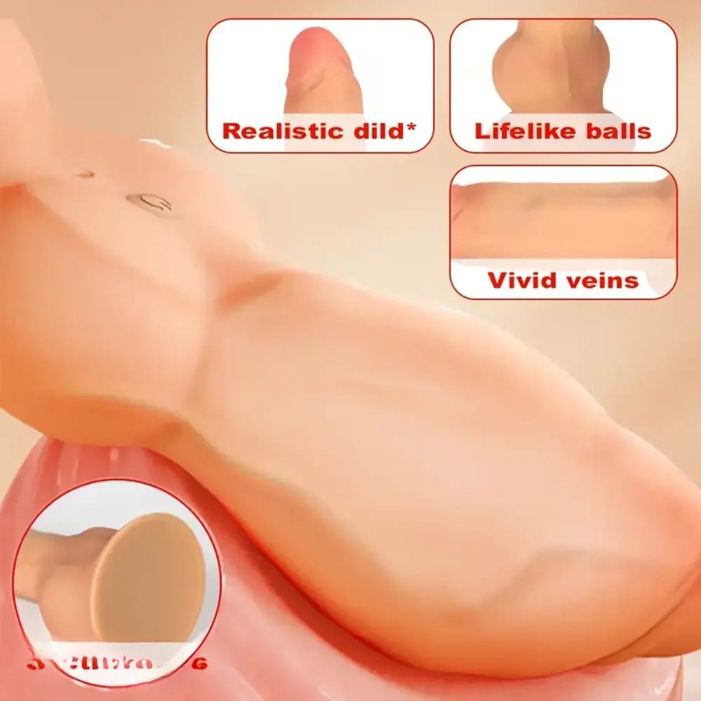 Flesh bendable realistic dildo, photo 8