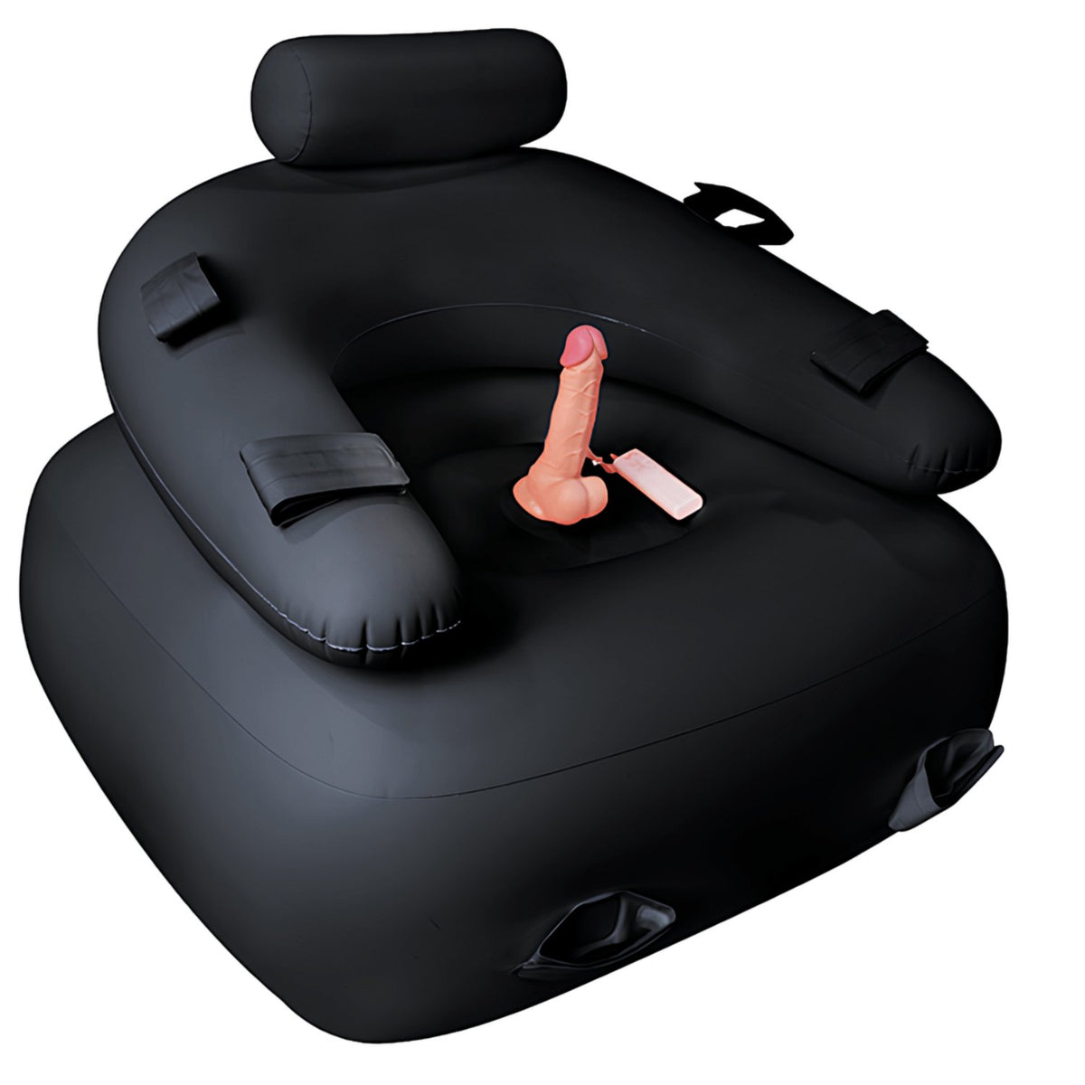 Inflatable bondage chair with fixing rings, photo 1