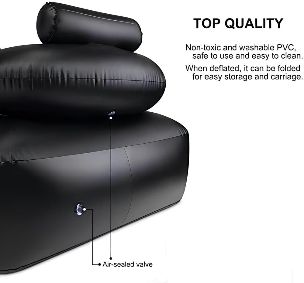 Inflatable bondage chair with fixing rings, photo 3