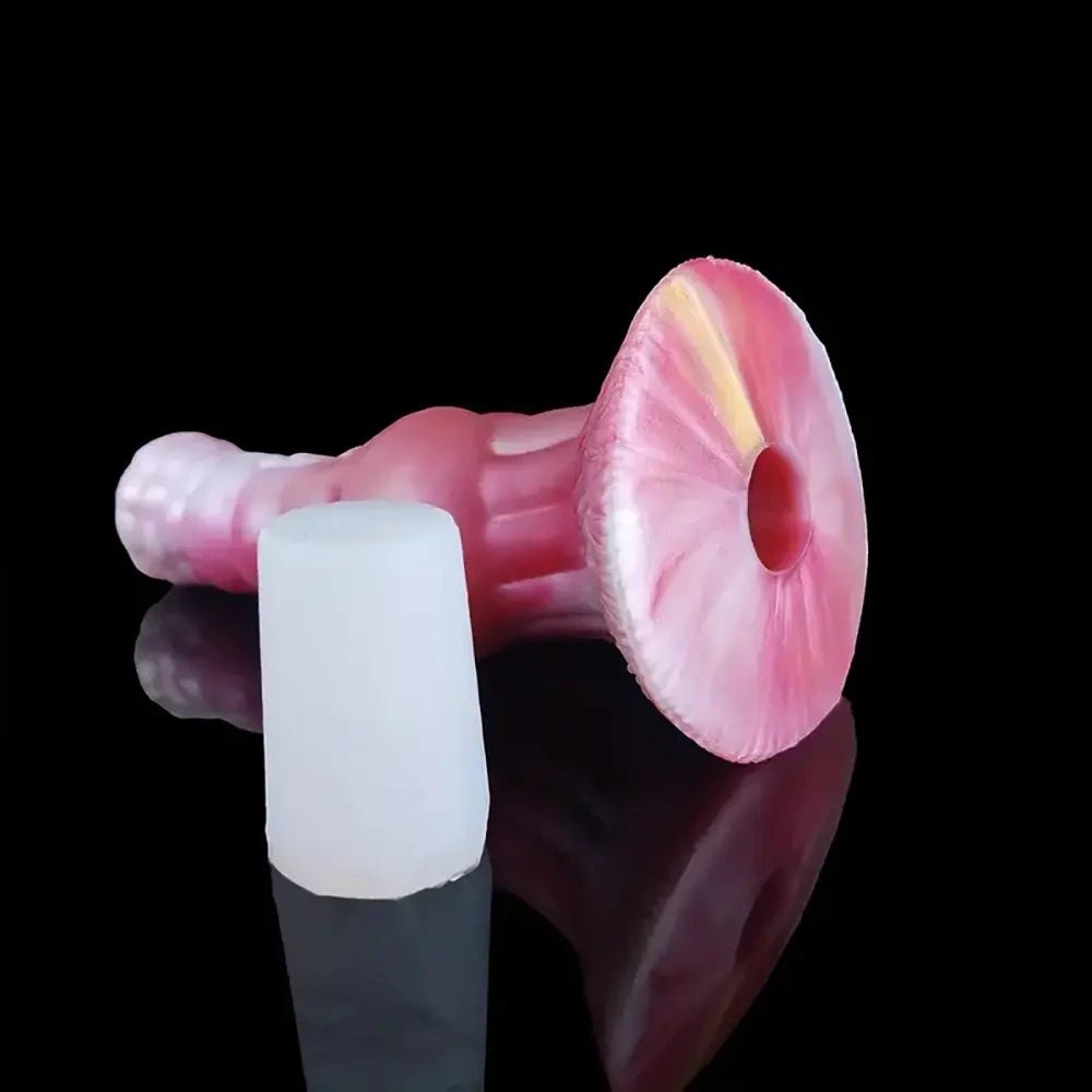 Pearl silicone inflatable dog knot dildo, photo 5