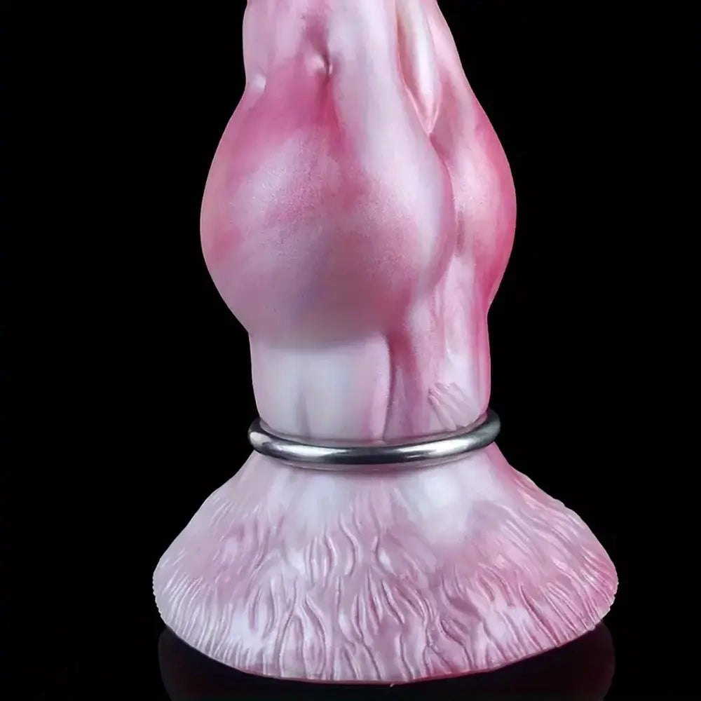 Pearl silicone inflatable dog knot dildo, photo 6