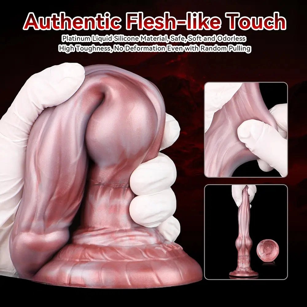 Flesh tone inflatable dual layer dildo, photo 6