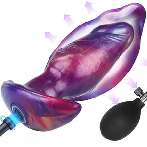 Mixed color inflatable fantasy flower dildo, photo 1