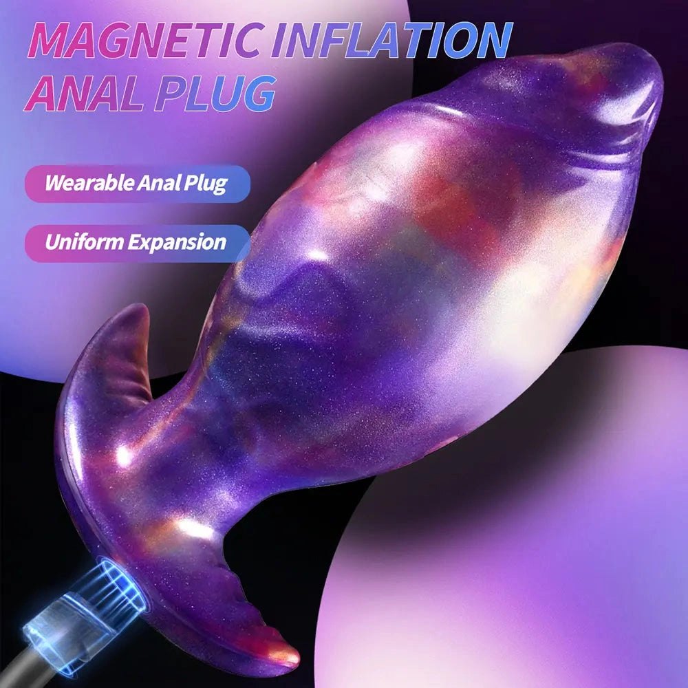 Mixed color inflatable fantasy flower dildo, photo 4