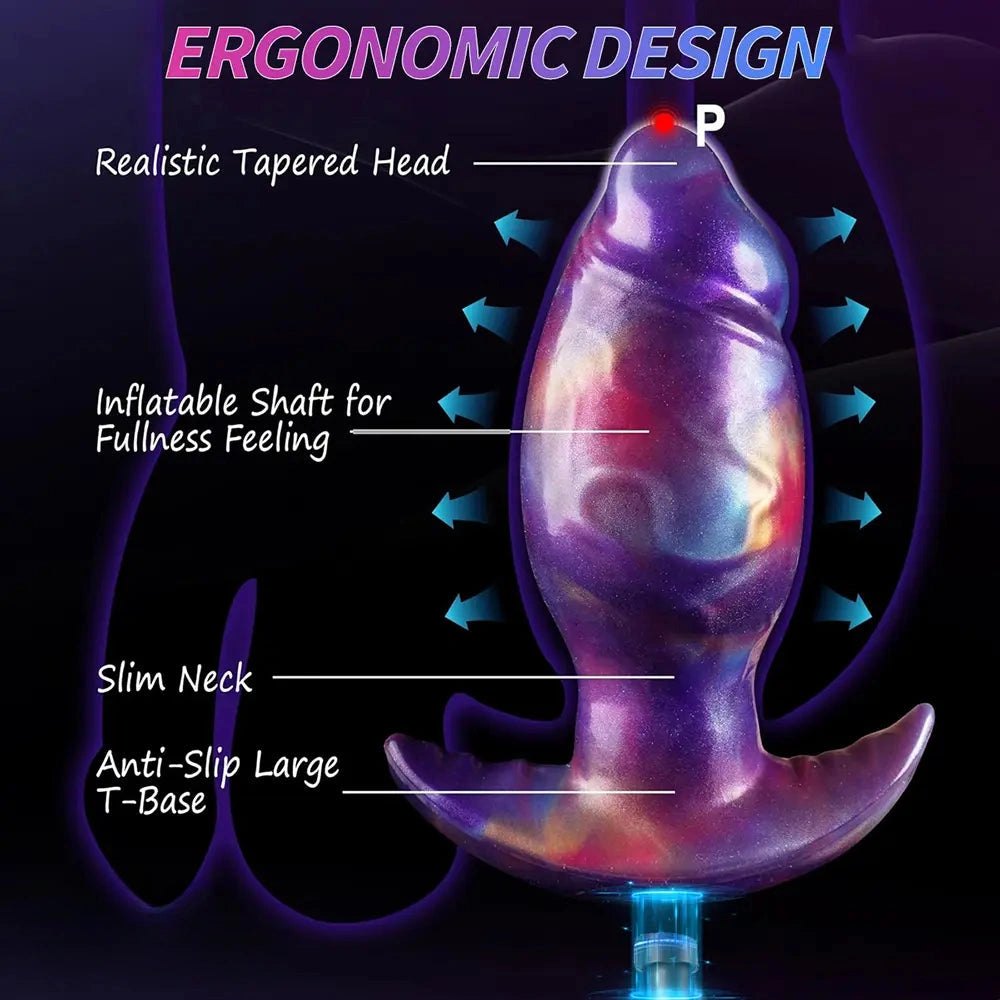 Mixed color inflatable fantasy flower dildo, photo 5