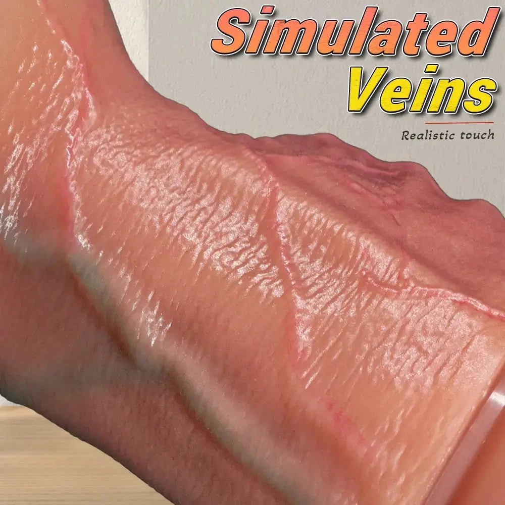 Flesh inflatable strap-on dildo, photo 5