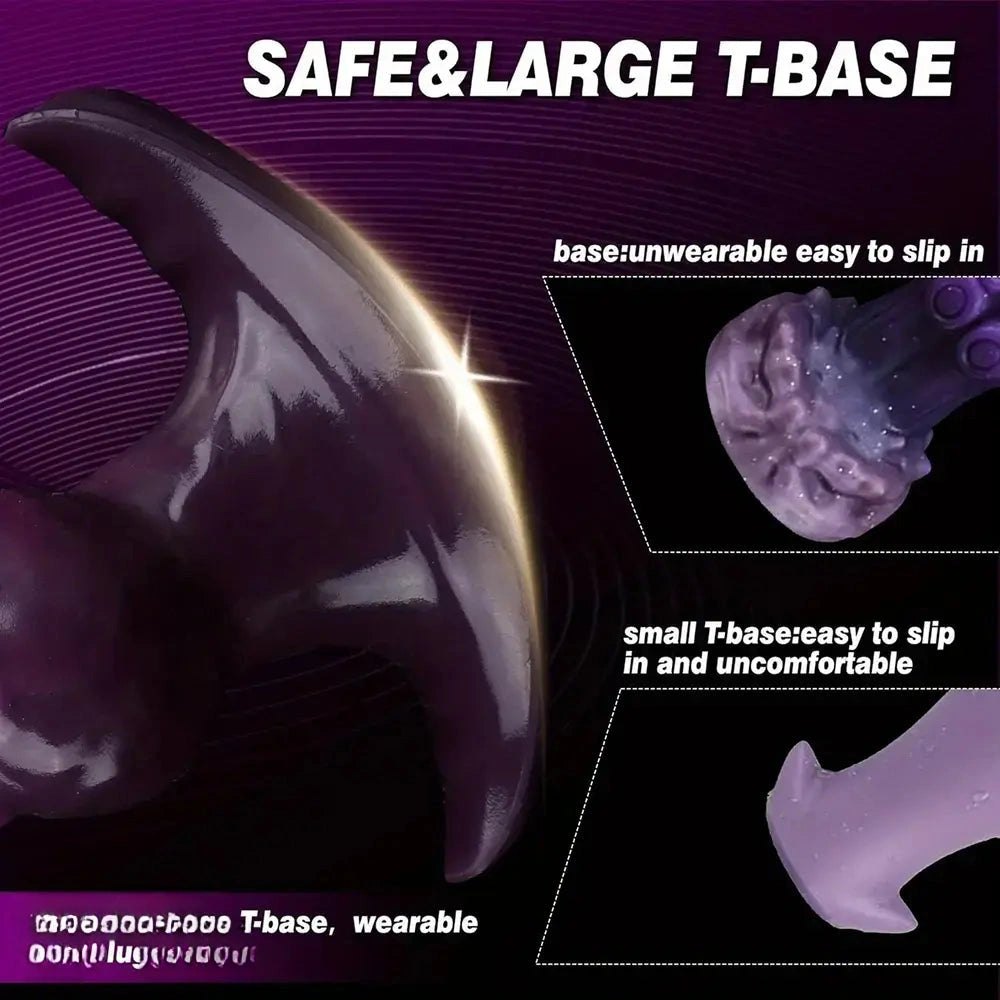 Purple inflatable silicone knot anal plug, photo 4