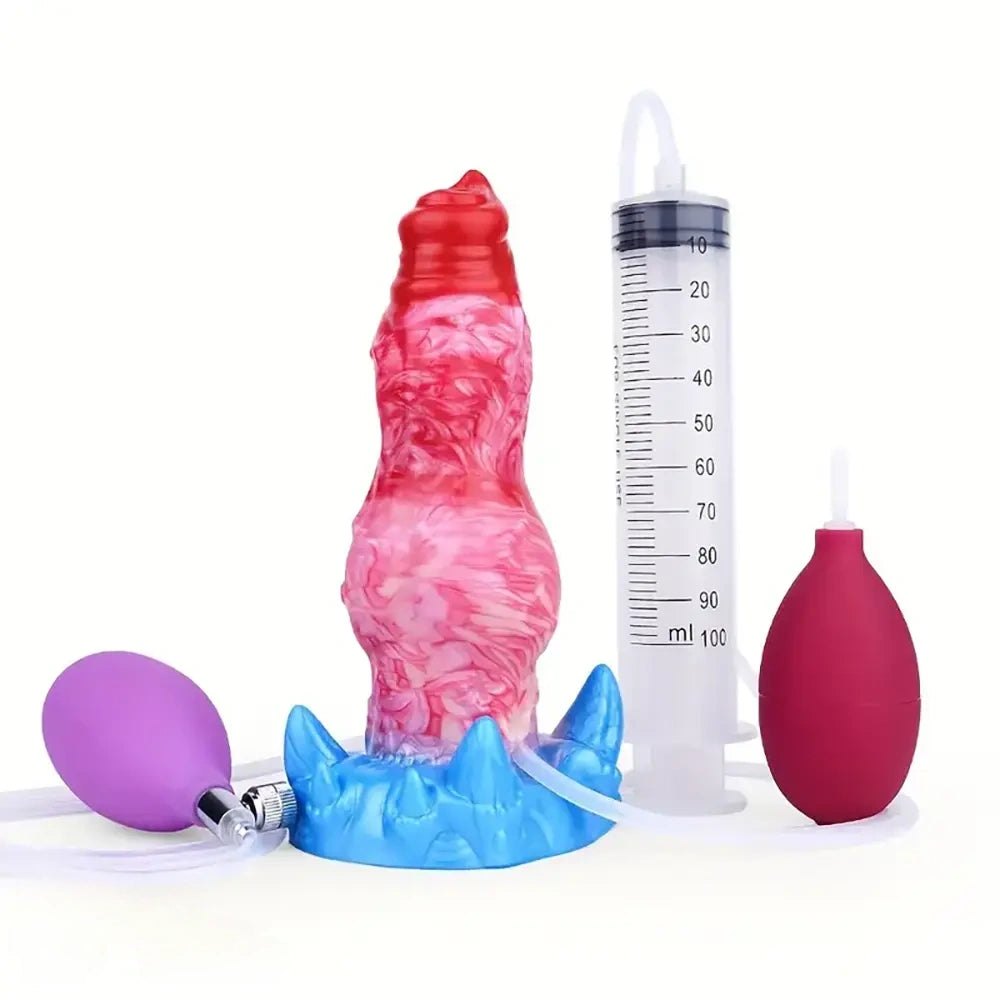 Inflatable knot fantasy dildo, photo 1
