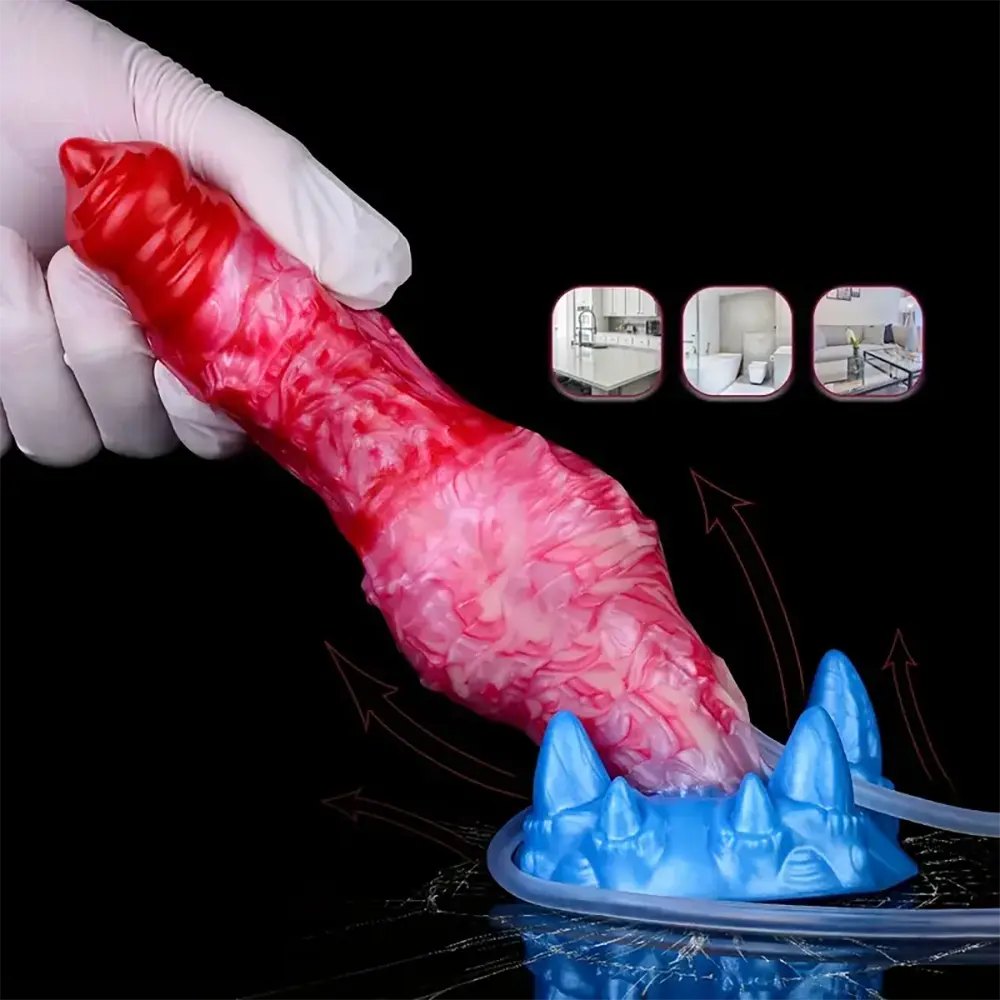 Inflatable knot fantasy dildo, photo 10