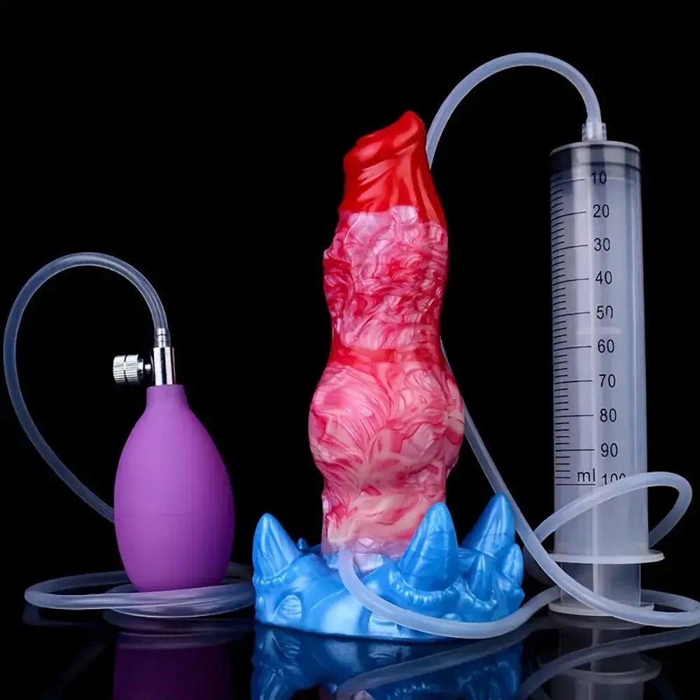 Inflatable knot fantasy dildo, photo 11