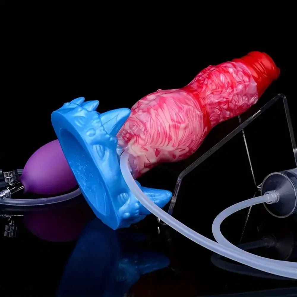 Inflatable knot fantasy dildo, photo 12