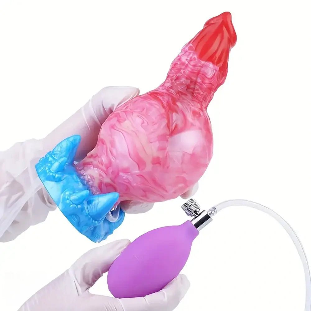 Inflatable knot fantasy dildo, photo 14