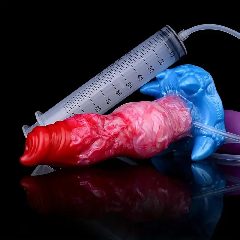 Inflatable knot fantasy dildo, photo 6
