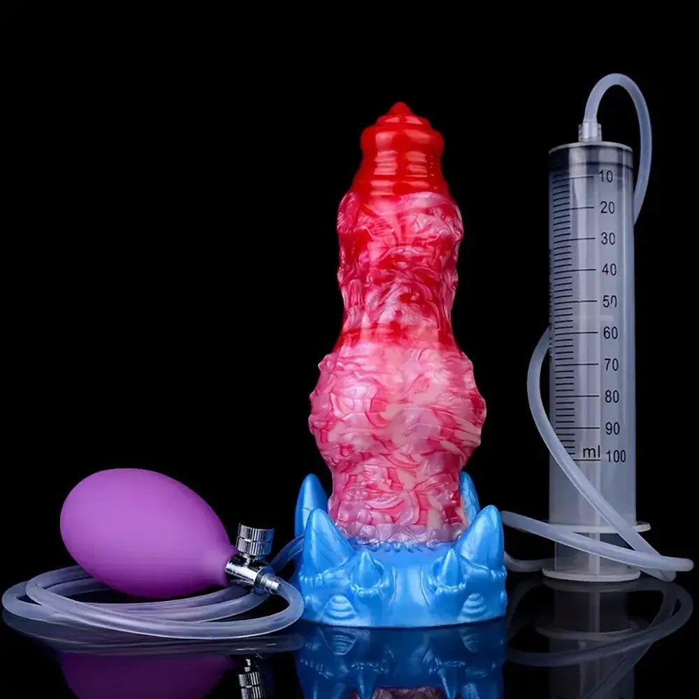Inflatable knot fantasy dildo, photo 7